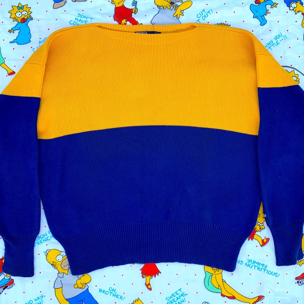 1992 Ralph Lauren Polo Color-blocked Sweater XL